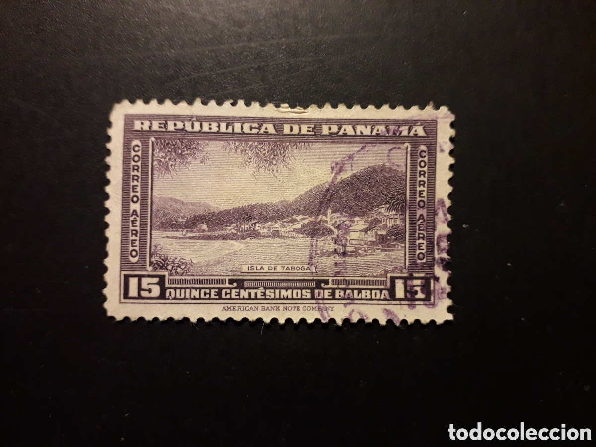 Sellos: PANAM&Aacute; YVERT A 73 SELLO SUELTO USADO 1942 B&Aacute;SICA, TABOGA PEDIDO M&Iacute;NIMO 3&euro;