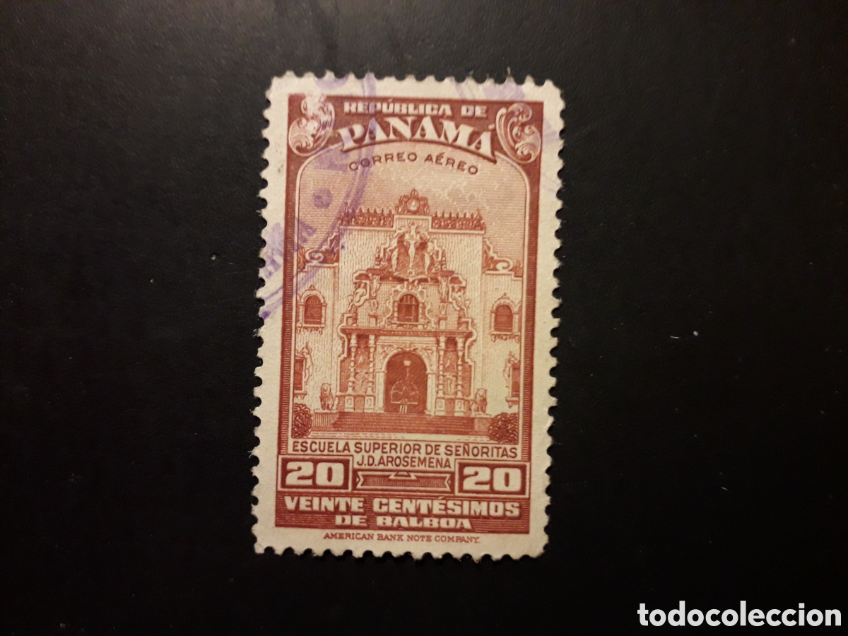 Sellos: PANAM&Aacute; YVERT A 74 SELLO SUELTO USADO 1942 B&Aacute;SICA, ESCUELA SUPERIOR PEDIDO M&Iacute;NIMO 3&euro;