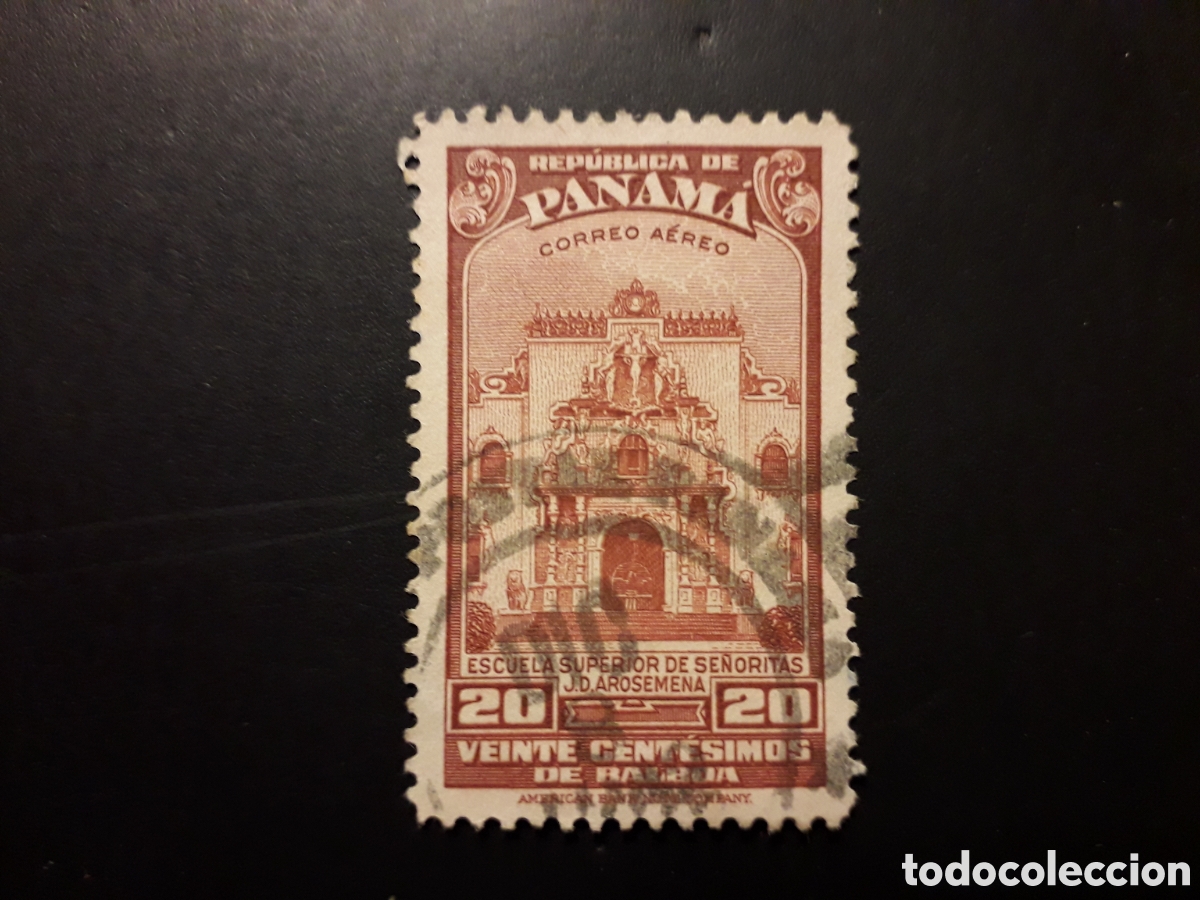 Sellos: PANAM&Aacute; YVERT A 74 SELLO SUELTO USADO 1942 B&Aacute;SICA, ESCUELA SUPERIOR PEDIDO M&Iacute;NIMO 3&euro;