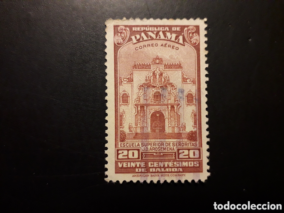 Sellos: PANAM&Aacute; YVERT A 74 SELLO SUELTO USADO 1942 B&Aacute;SICA, ESCUELA SUPERIOR PEDIDO M&Iacute;NIMO 3&euro;