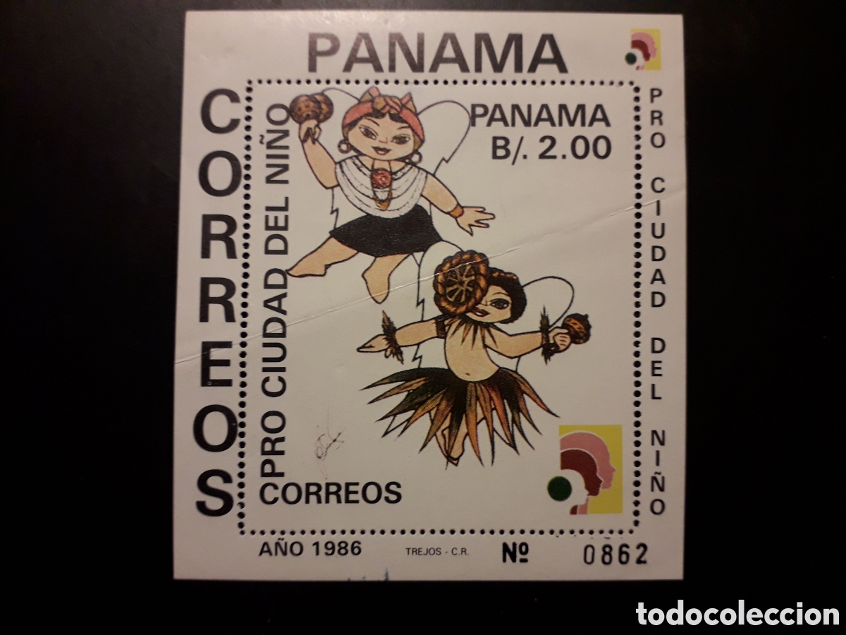 Sellos: PANAM&Aacute; YVERT HB 38 SERIE COMPLETA NUEVA CON CHARNELA, ARRUGAS 1986 CIUDAD NI&Ntilde;OS PEDIDO M&Iacute;NIMO 3&euro;