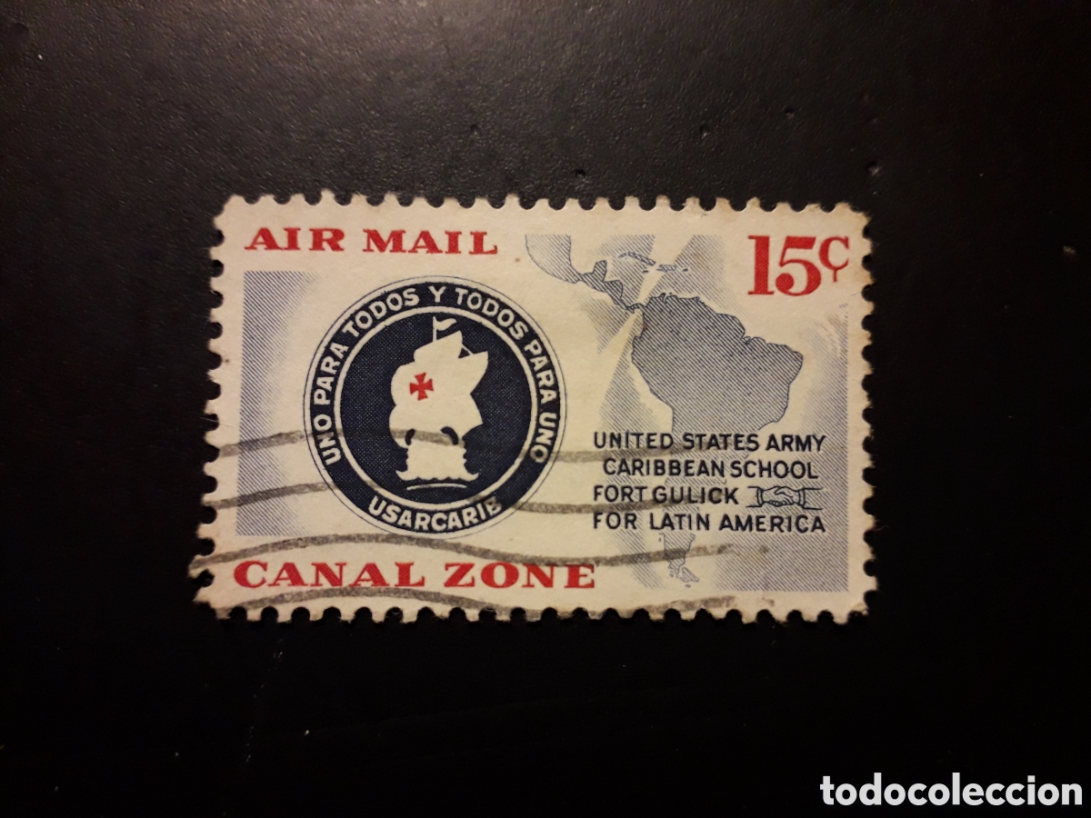 Sellos: PANAM&Aacute; ZONA DEL CANAL YVERT A 31 SERIE COMPLETA USADA 1961 ESCUELA MILITAR, MAPAS PEDIDO M&Iacute;NIMO 3&euro;