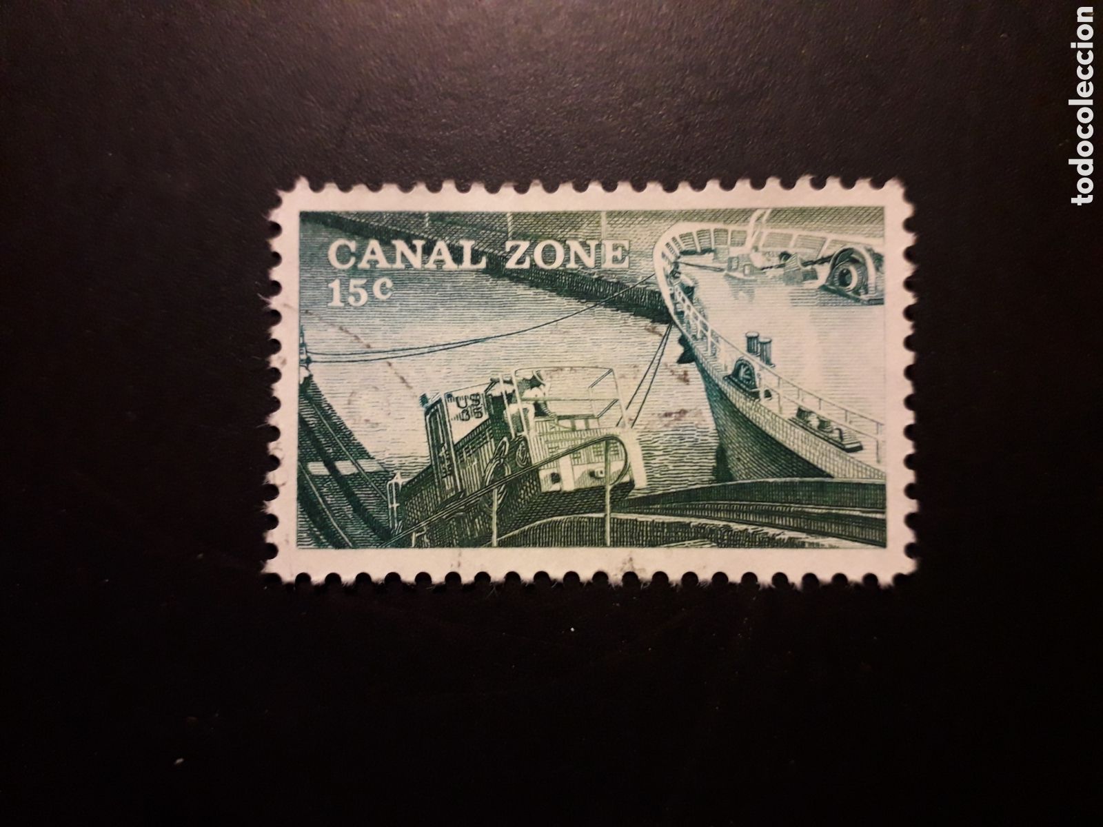 Sellos: PANAM&Aacute; ZONA DEL CANAL YVERT 129 SERIE COMPLETA USADA 1978 REMOLCADOR, BARCOS PEDIDO M&Iacute;NIMO 3&euro;