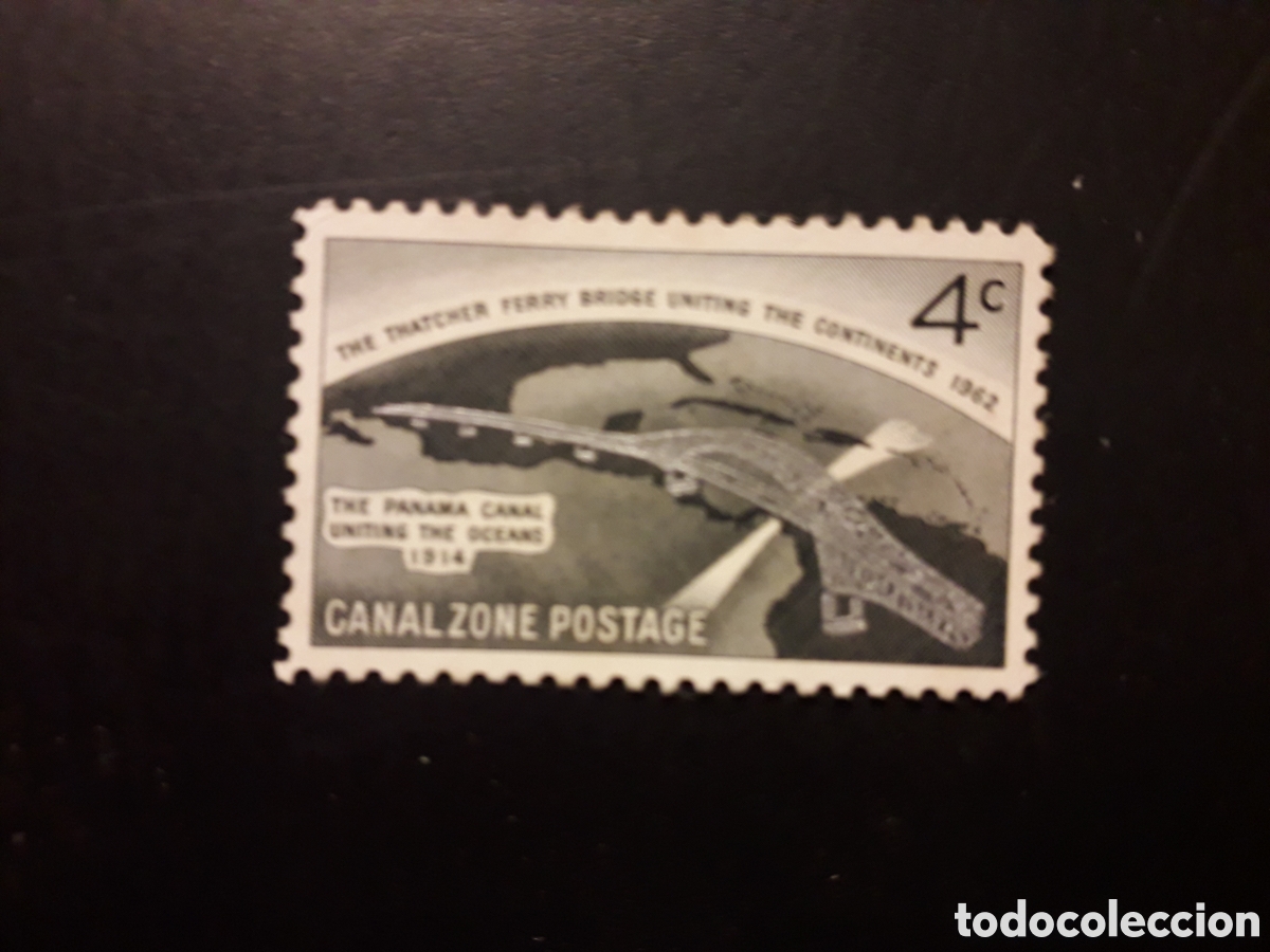 Sellos: PANAM&Aacute; ZONA DEL CANAL YVERT 125 SERIE COMPLETA USADA 1962 PUENTES PEDIDO M&Iacute;NIMO 3&euro;