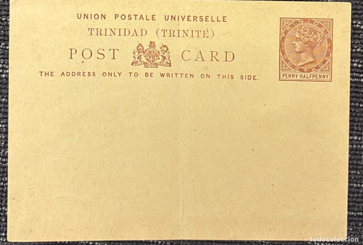 Sellos: TS.)1884, TRINIDAD, POSTAL STATIONERY, PRE-PRINTED WITH THE &rdquo;ROYAL COAT OF ARMS OF THE UNITED KINGDO