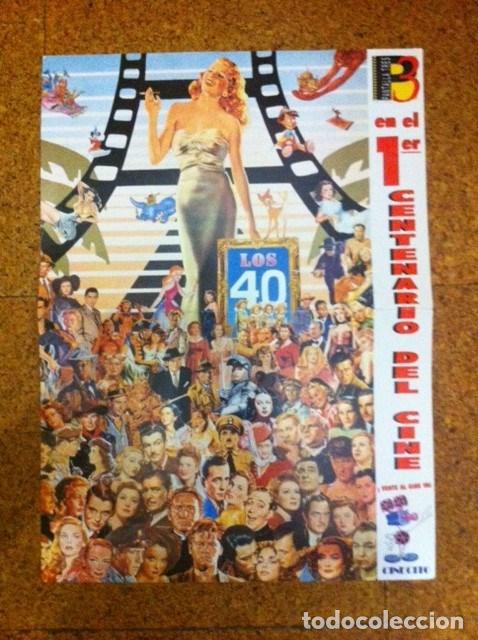 Cine: PRIMER CENTENARIO DEL CINE &bull; POSTER DE PANTALLA 3 &bull; DECADA DE LOS 40 - Foto 1