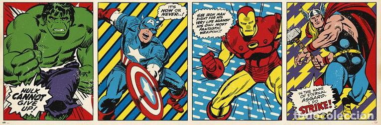 Cine: Poster Puerta Comics Triptico - Marvel (POSTER 53x158) - Foto 1