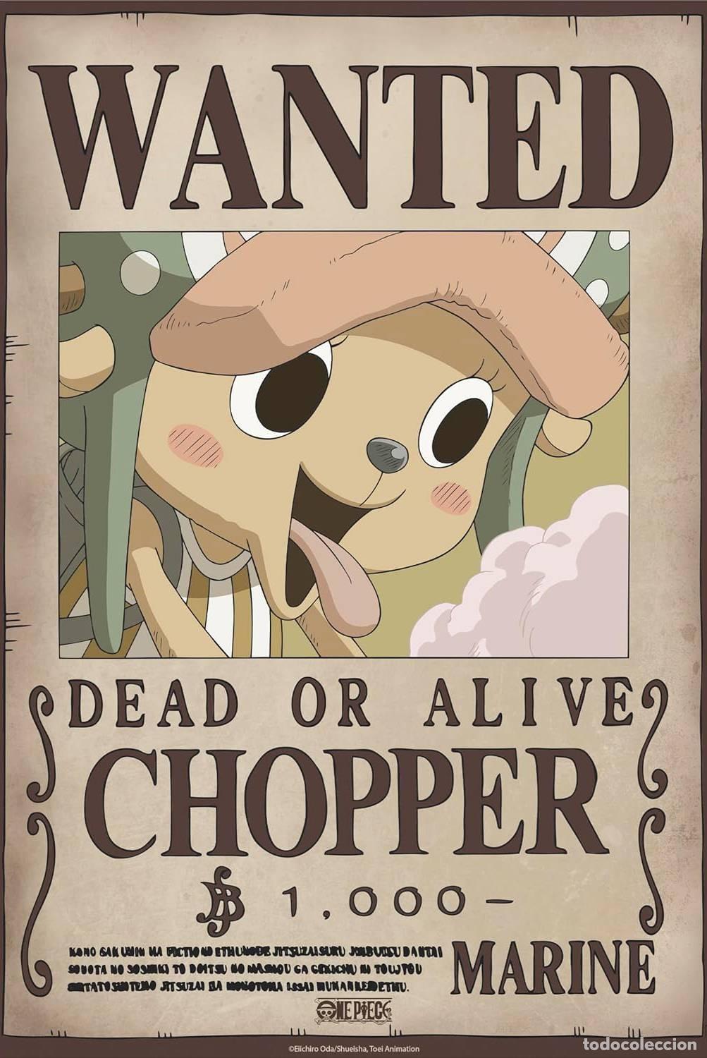 Cine: Poster Wanted Chopper Wano - One Piece (POSTER 52x38)