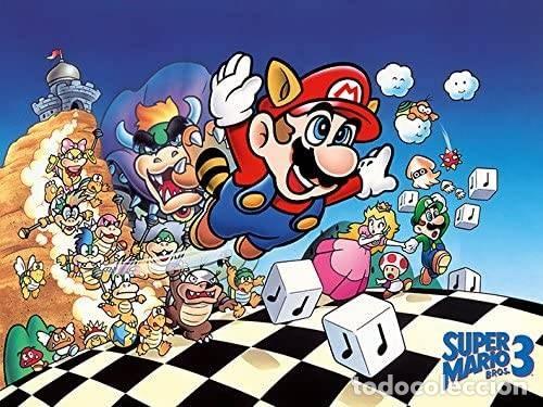 Cine: Lienzo Canvas Super Mario Bros 3 (30X40)