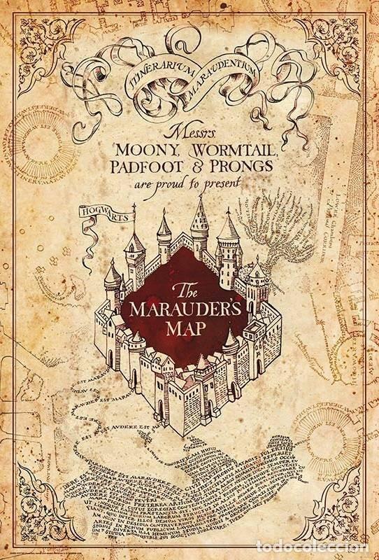 Cine: Poster Harry Potter - Mapa del Merodeador (The Maauder&acute;s Map) (POSTER 61 x 91,5)