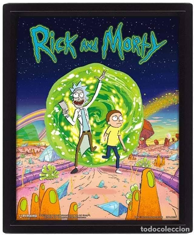 Cine: Cuadro 3D Portal Rick & Morty (23.5 x 28.5 x 8.5)