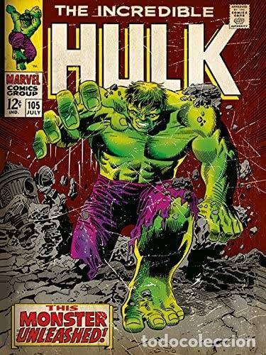 Cine: Lienzo Canvas Hulk Retro - Marvel (30X40)