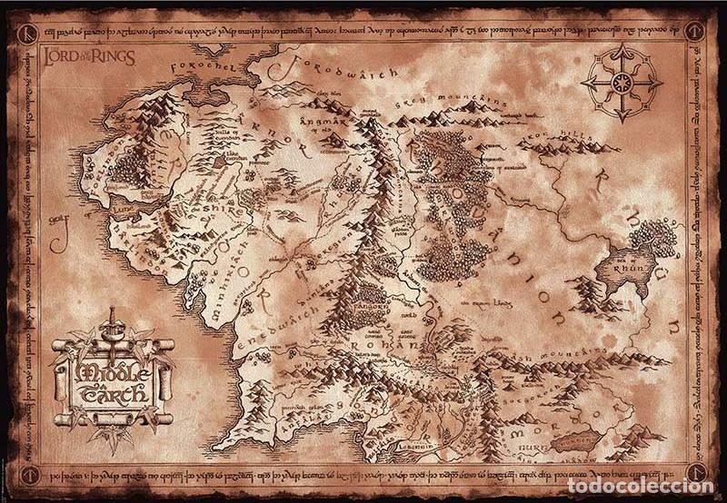 Cin&eacute;ma: Poster Map - El Se&ntilde;or de los anillos (POSTER 61x91.5)