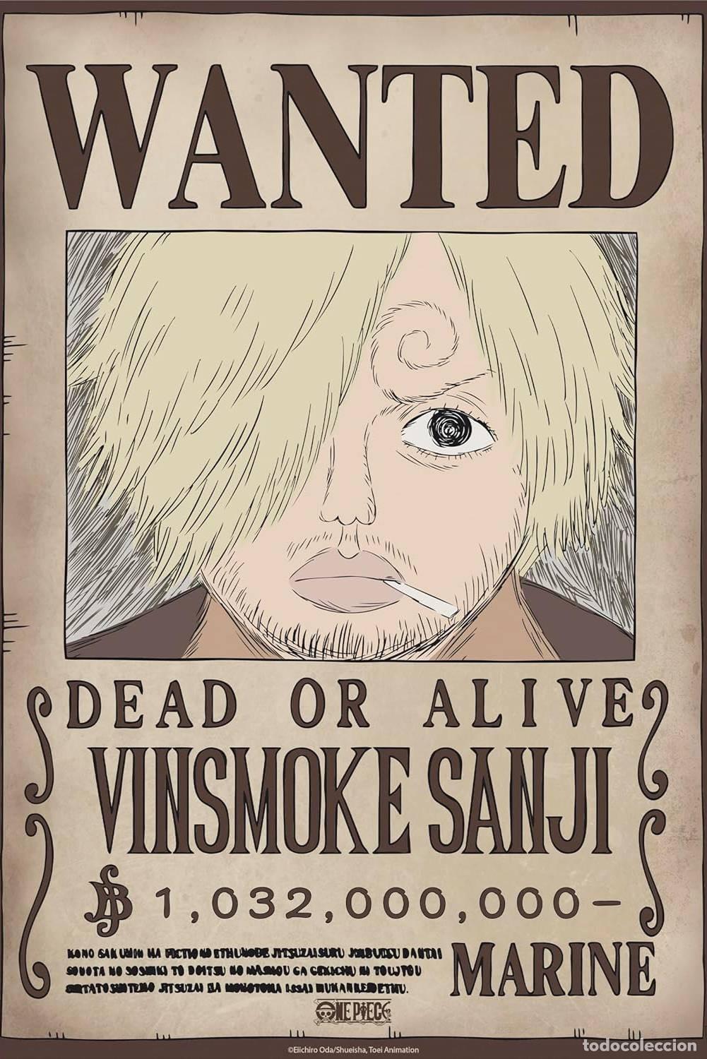 Cin&eacute;ma: Poster Wanted Sanji Wano - One Piece (POSTER 52x38)