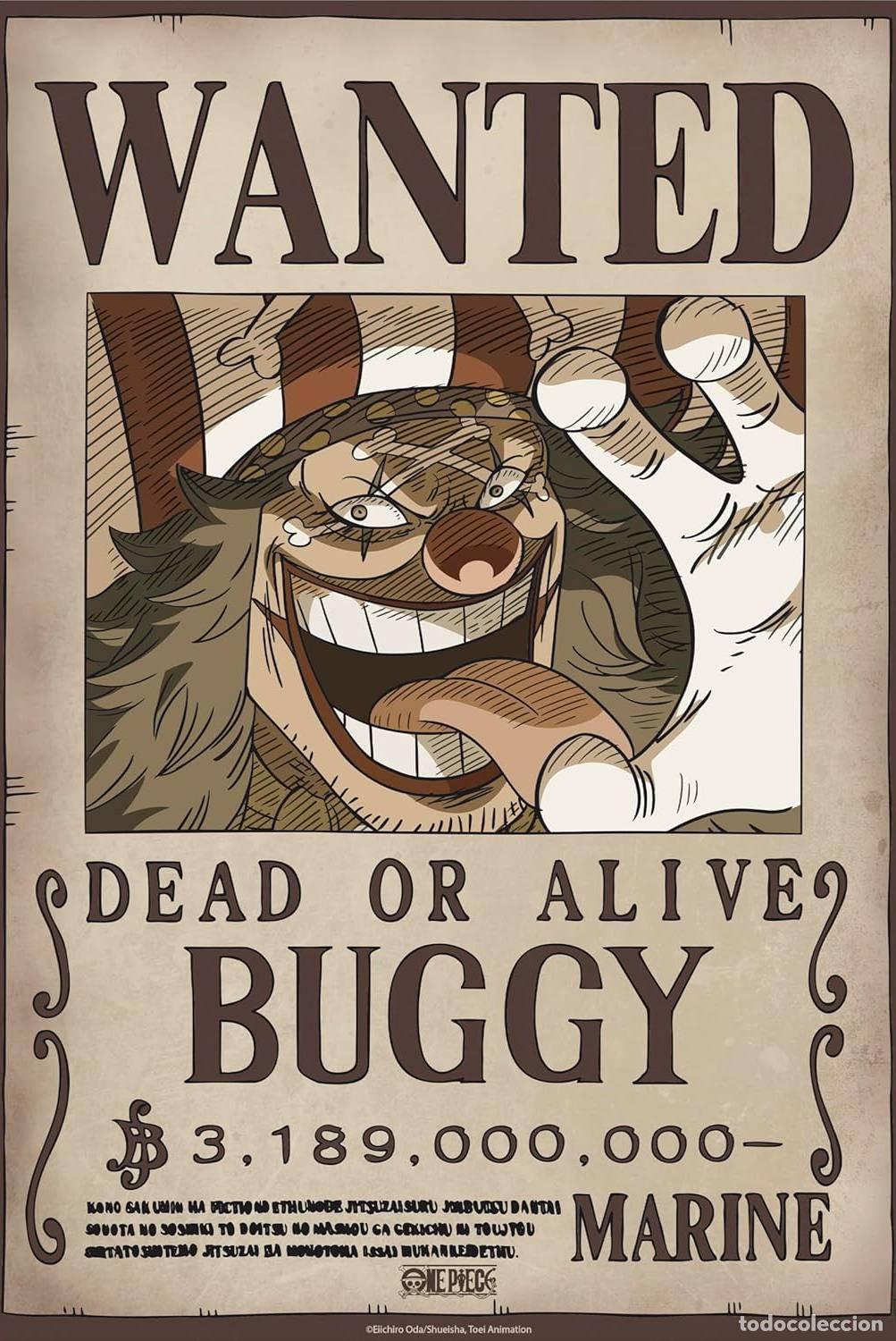 Cinema: Poster Wanted Buggy Wano - One Piece (POSTER 52x38)