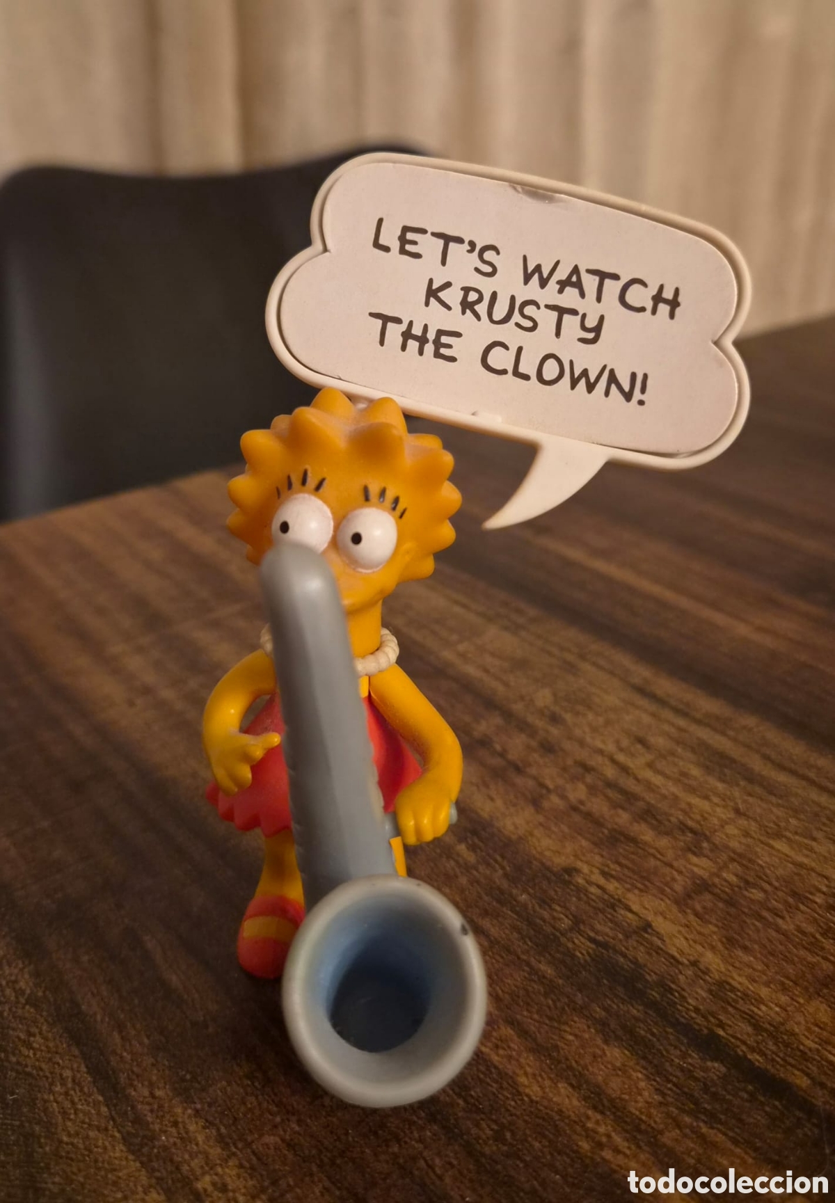 Cine: Figura Lisa Simpson Vintage 1990 Mattel con Saxof&oacute;n y Bocadillos de Di&aacute;logo