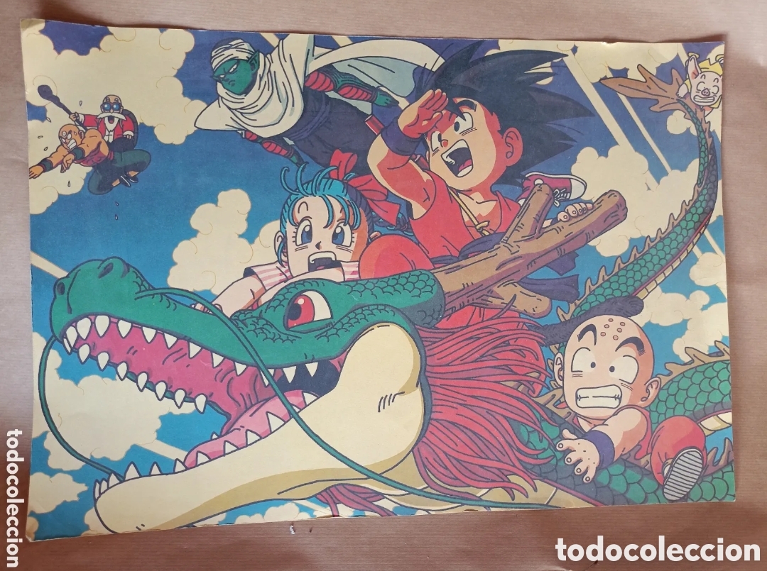 Kino: Poster drag&oacute;nball bola de drag&oacute;n Goku 35x50cm vintage