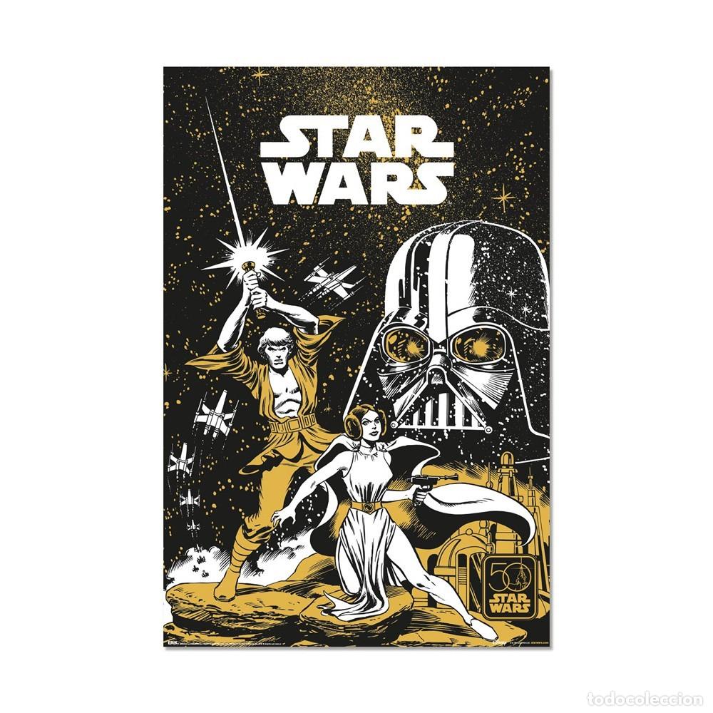 Cinema: Poster STAR WARS 50 ANIVERSARIO (61 x 91,5 cm)
