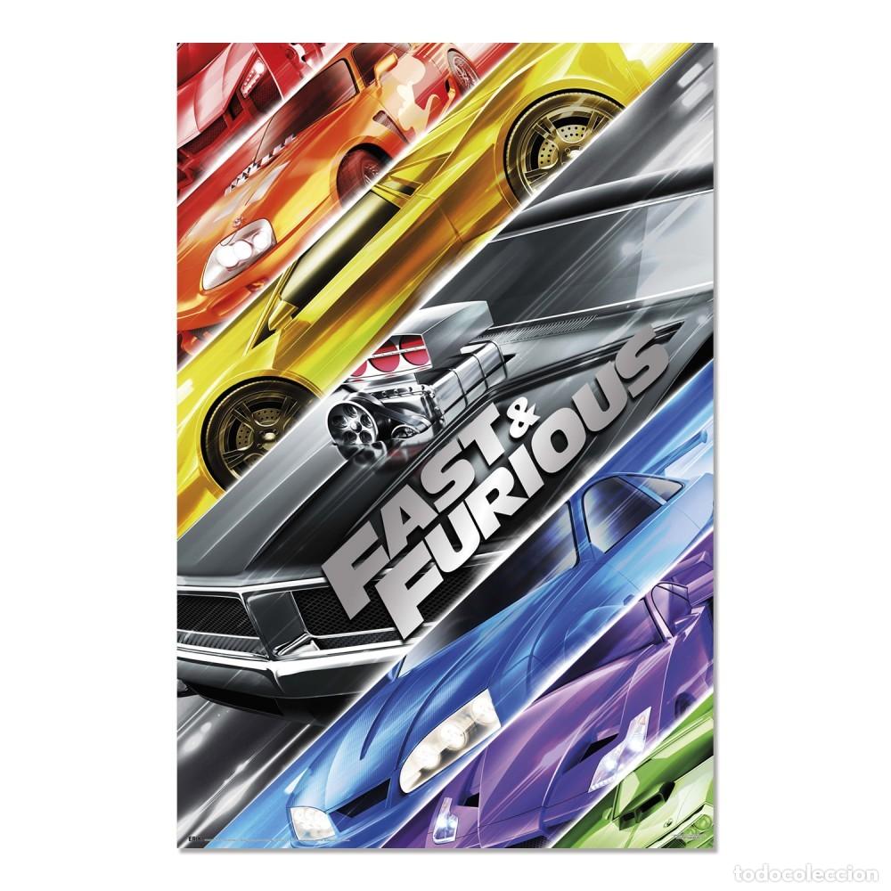 Cine: Poster FAST & FURIOUS COCHES (61 x 91,5 cm)