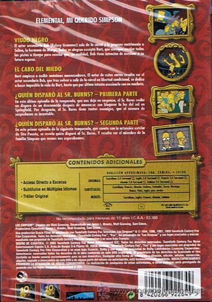 Series de TV: DVD LOS SIMPSON  ASESINATOS EN SPRINGFIELD  (PRECINTADO) - Foto 2