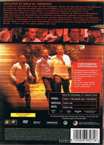 Series de TV: DVD PRISON BREAK 2&ordf; TEMPORADA  ( 6 DISCOS) - Foto 2