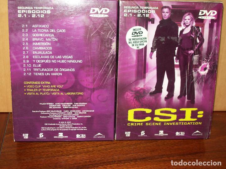 Series de TV: PACK CSI : SEGUNDA TEMPORADA - PARTE 1&ordf; - EPISODIOS 2.1 AL2.12 EN DVD - 3 DVDS