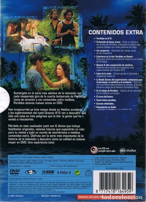 Series de TV: DVD PERDIDOS CUARTA TEMPORADA COMPLETA  (6 DVD) - Foto 2
