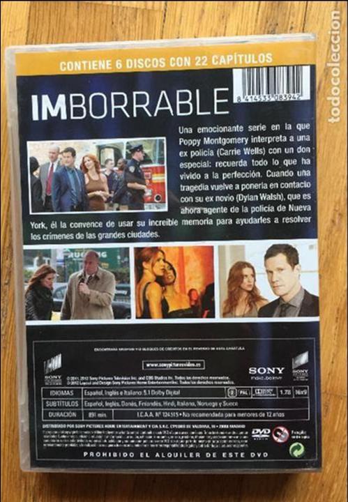 Series de TV: IMBORRABLE 1 Temporada 6 Dvds - Foto 3