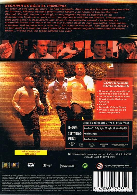Series de TV: PRISON BREAK 2&ordf; TEMPORADA  ( 6 DVD) - Foto 2
