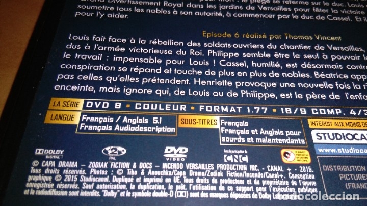 Series de TV: Dvd Versailles episodio 4 a 6 - Foto 4