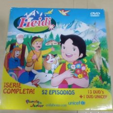 Series de TV: HEIDI COMPLETA -PLANETA JUNIOR- 13 DVD'S, 52 EPISODIOS, UNICEF -LEER DETALLES. Lote 205831333