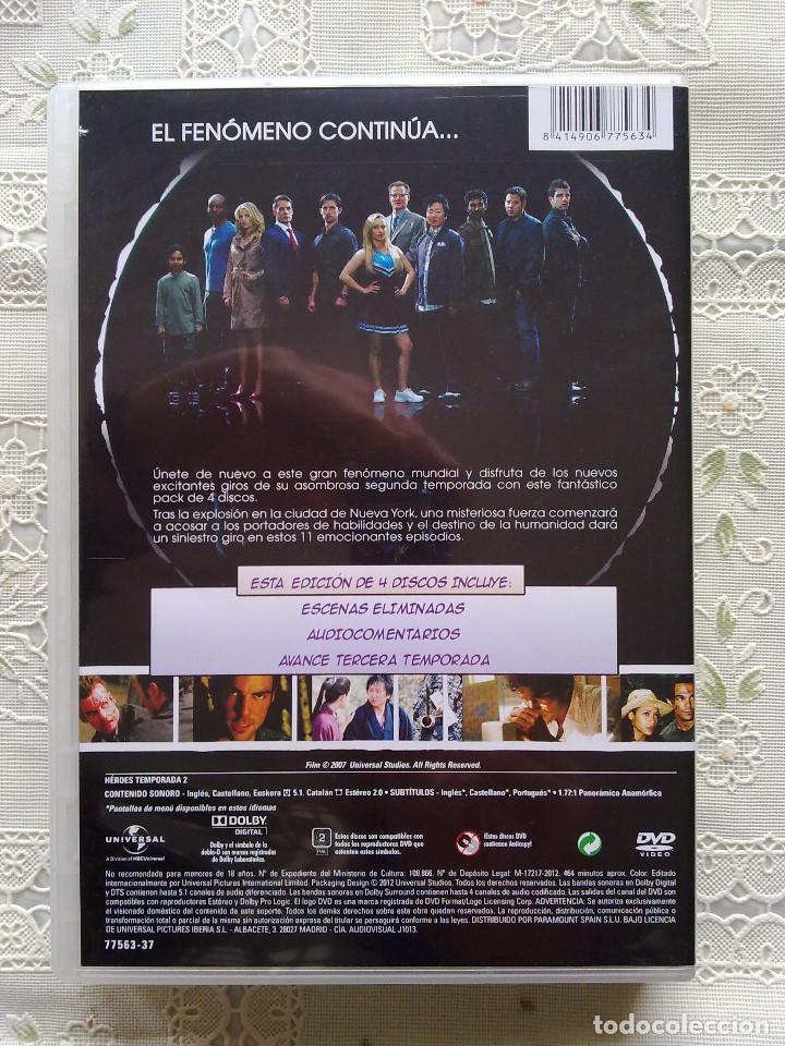 Series de TV: H&Eacute;ROES - TEMPORADA 2 - 4 DVD - Foto 2