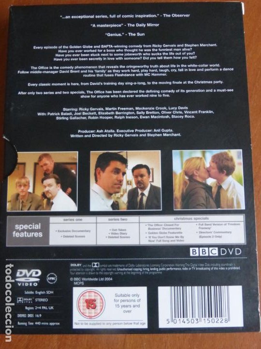 Series de TV: The Office - Complete Series One & Two and The Christmas Specials [2001] [DVD] buen estado - Foto 3 - 211855775