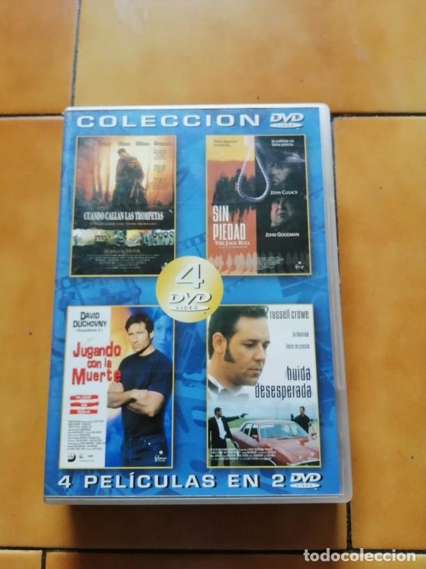 Series de TV: COLECCION 4 DVD CUANDO CALLAN LAS TROMPETAS SIN PIEDAD JUGANDO CON LA MUERTE HUIDA DESESPERADA