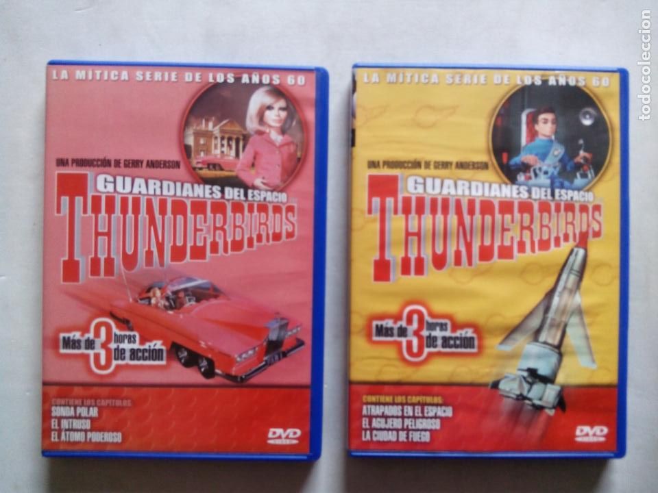 Series de TV: THUNDERBIRDS. GUARDIANES DEL ESPACIO. LOTE DE 2 DVD'S. SUEVIA FILMS. ESPA&Ntilde;A 2005.