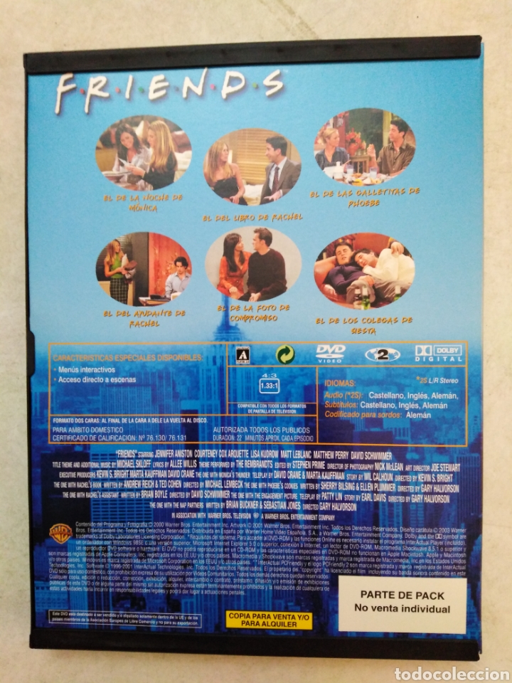 Series de TV: Friends temporada 7 completa ( 4 DVD ) - Foto 5