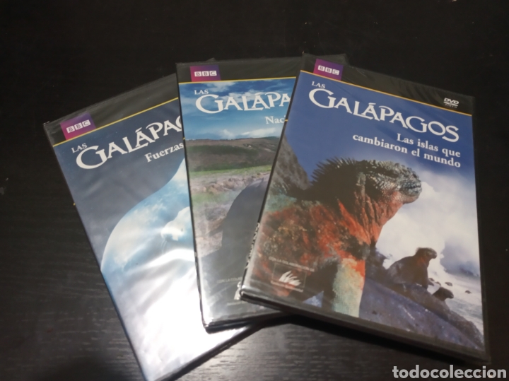 Series de TV: 3 DVDs. Las Gal&aacute;pagos. Serie documental completa BBC. Precintada. - Foto 1
