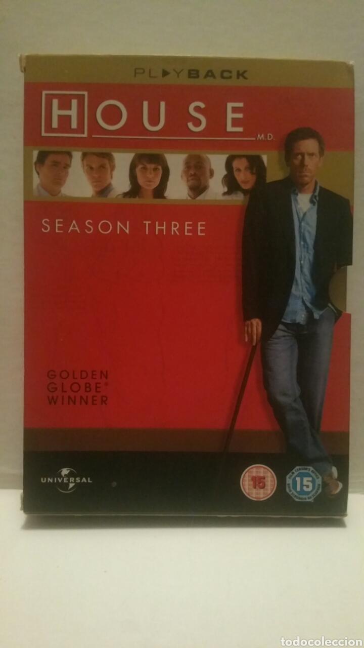 Fernsehserien: HOUSE, season three ( tercera temporada ). 3 dvd en ingl&eacute;s.