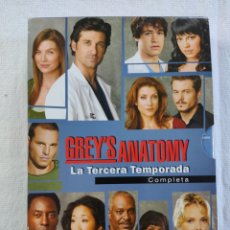 Series de TV: 4 DVD. ANATOMIA DE GREY. TEMPORADA TRES. GREY'S ANATOMY.. Lote 308020363
