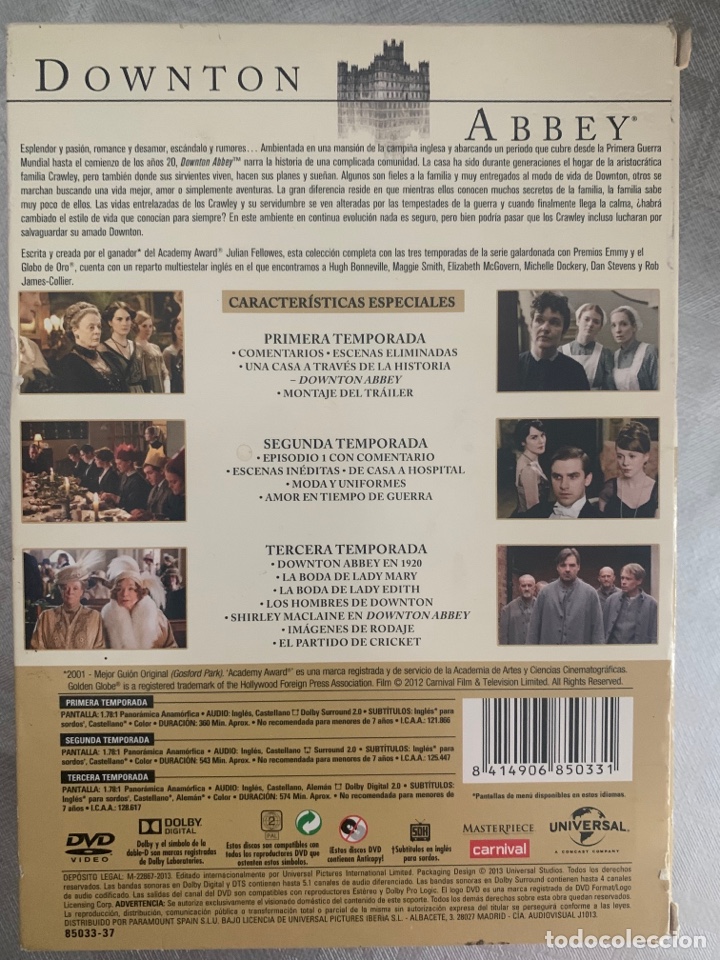Series de TV: Downtown Abbey (2010)Temp 1-3 - Foto 3
