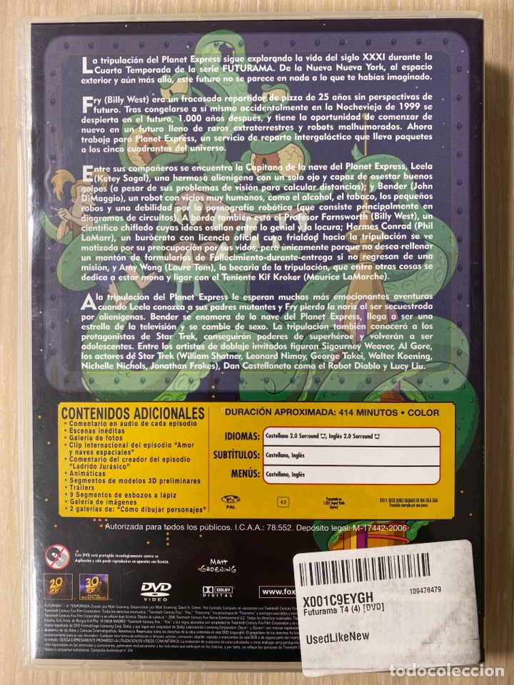 Series de TV: FUTURAMA - 4ta Temporada DVD - Foto 2