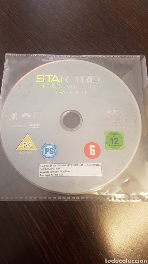 Series de TV: STAR TREK THE ORIGINAL SERIES SEASON 1 DISC 2 DVD