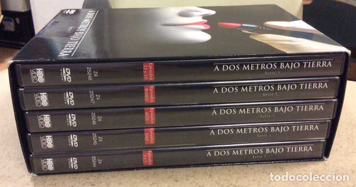 TV Series: DVD. A DOS METROS BAJO TIERRA. 5 DVDS PRIMERA TEMPORADA SERIE TV.