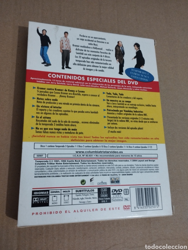 Series de TV: SEINFELD. TEMPORADA 3 (4 DVDS) - Foto 5