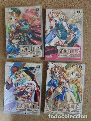 TV Series: DVD Anime Louie El Guerrero de Las Runas lote de 4 dvd's.Selecta Vision