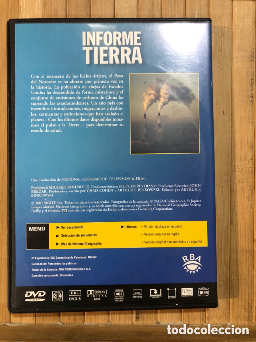 Series de TV: Informe tierra DVD SEMINUEVO - Foto 2