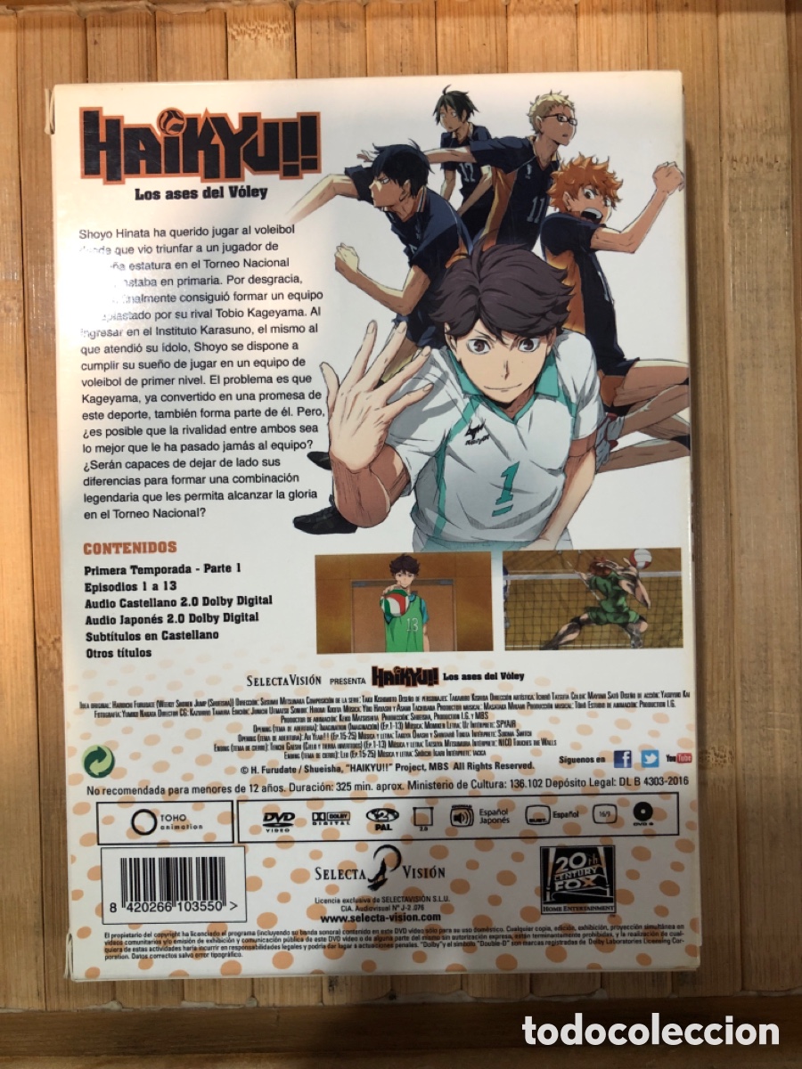 Haikyuu!! Temporada 1 Parte 1 Ep. 1 A 13./ Hailyu ! Los Ases Del Voley  (3Blu-ray) - Blu-ray - Compra filmes e DVD na