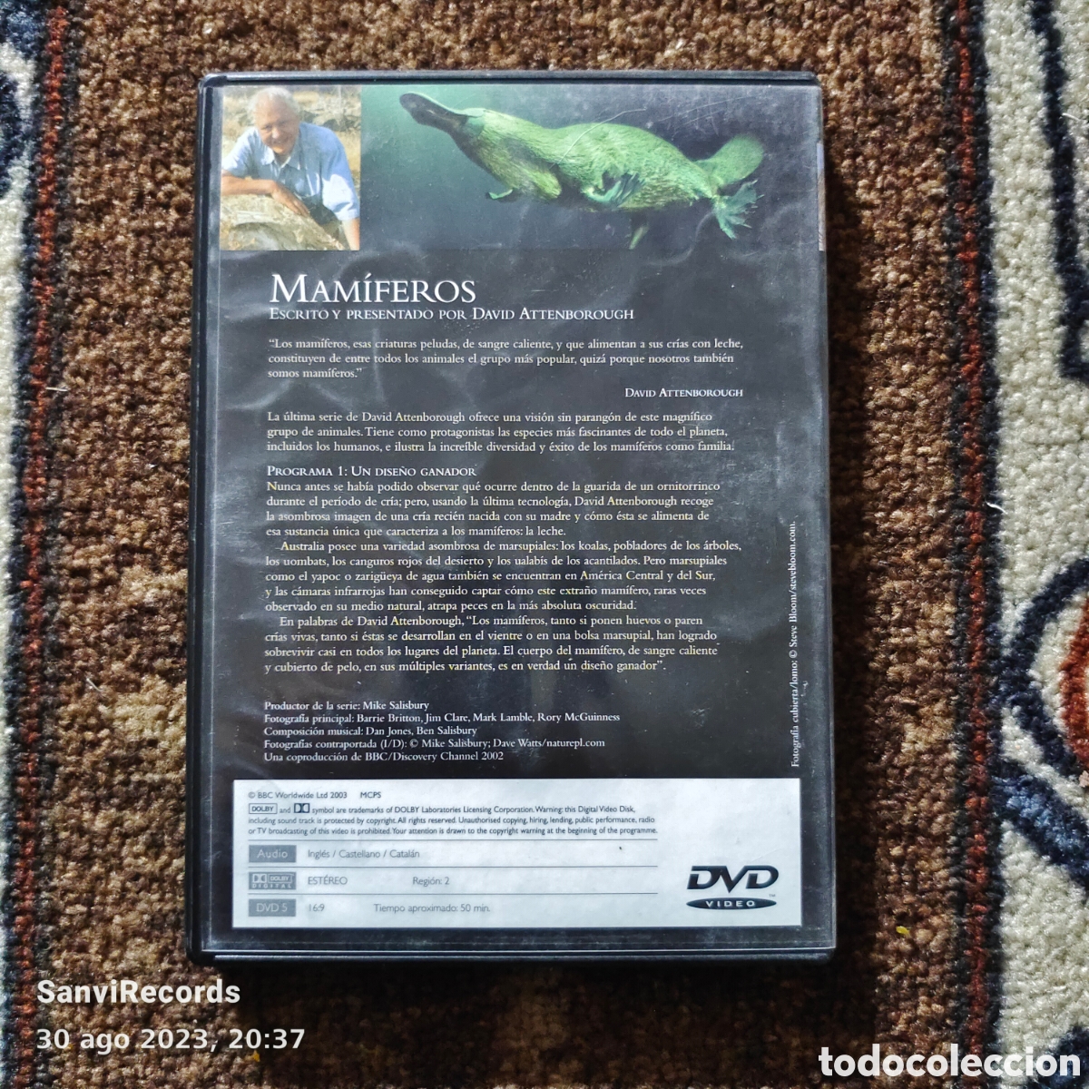 Series de TV: DVD, MAM&Iacute;FEROS N&deg; 1 (DAVID ATTENBOROUGH) - Foto 2