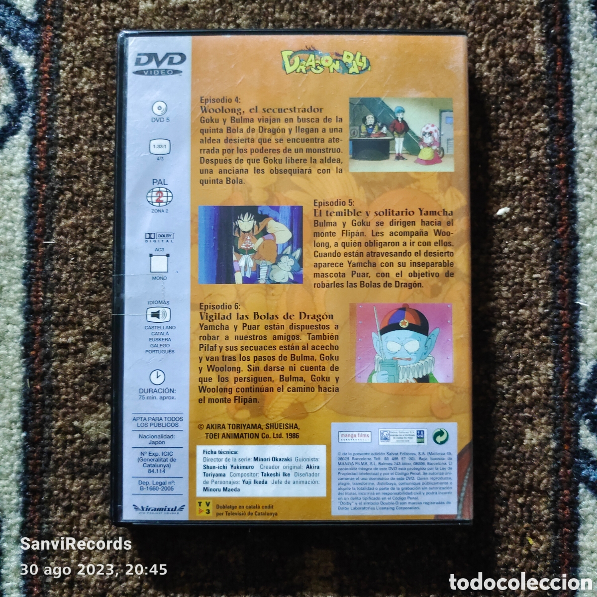 dvd, dragon ball dvd 2, 3 episodios - Acheter Séries TV en DVD sur  todocoleccion