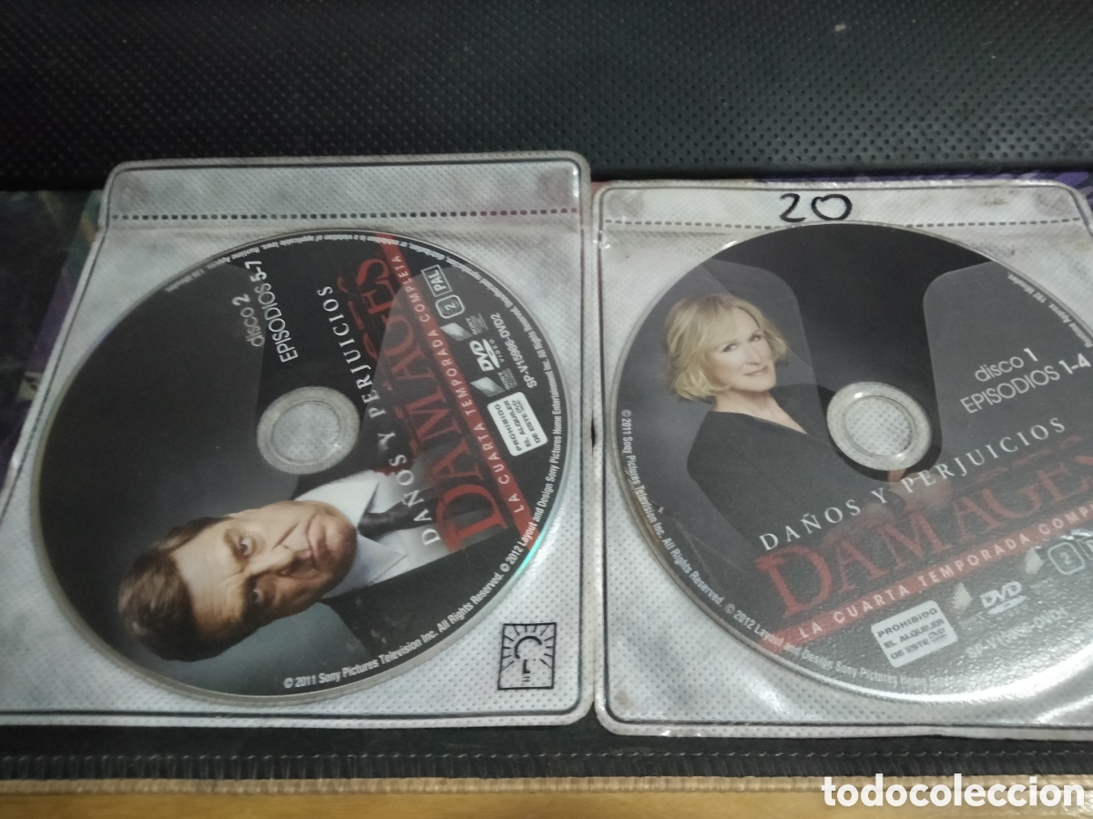 TV Series: Da&ntilde;os y perjuicios 4 temporada dvd (discos solo)